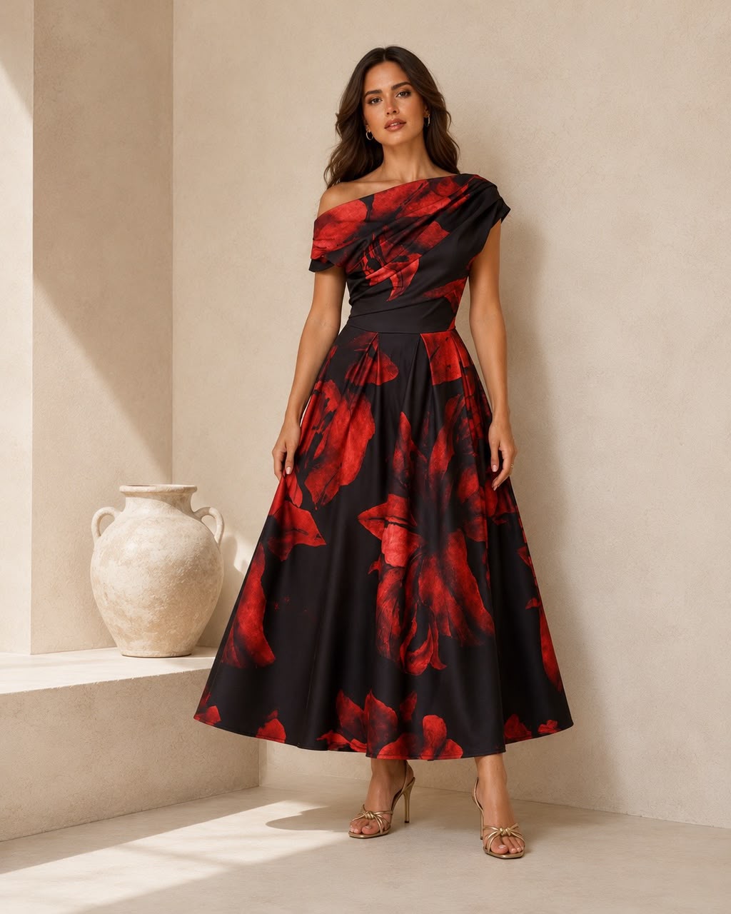 Aurette Verona Floral Dress (2) Aurette Robe Fleurie Verona – Image 1